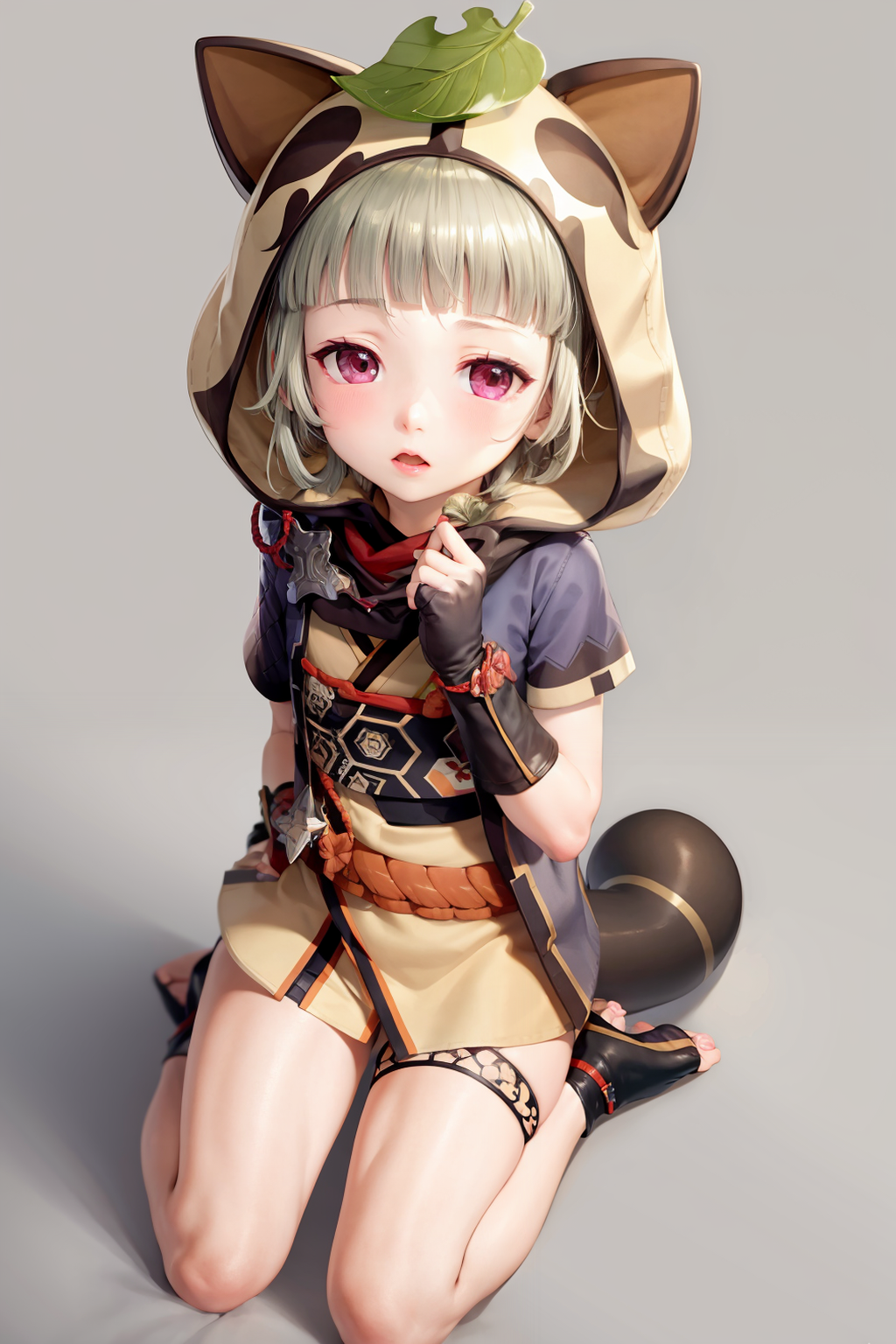 00557-1740368607-masterpiece, best quality,1girl, solo, hood, tail, gloves, raccoon ears, leaf on head, fingerless gloves, animal ears, leaf, jap.png